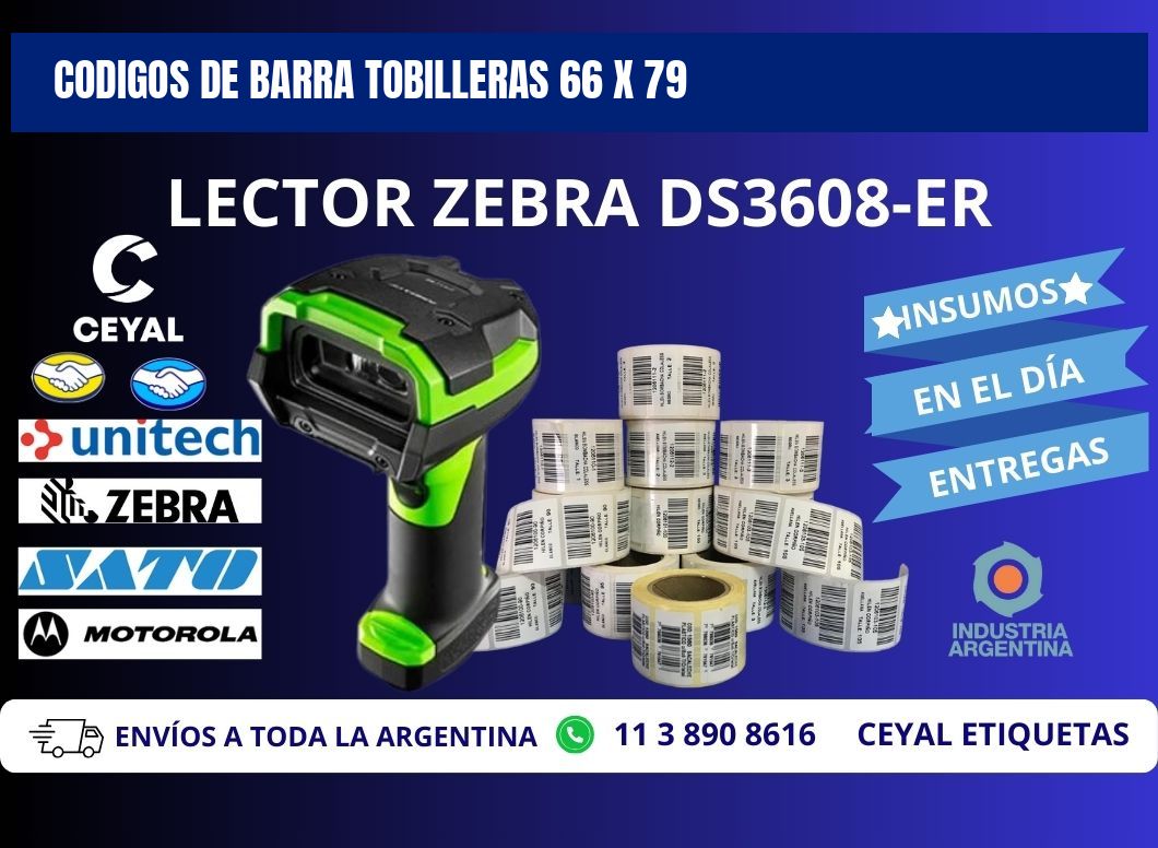 CODIGOS DE BARRA TOBILLERAS 66 x 79