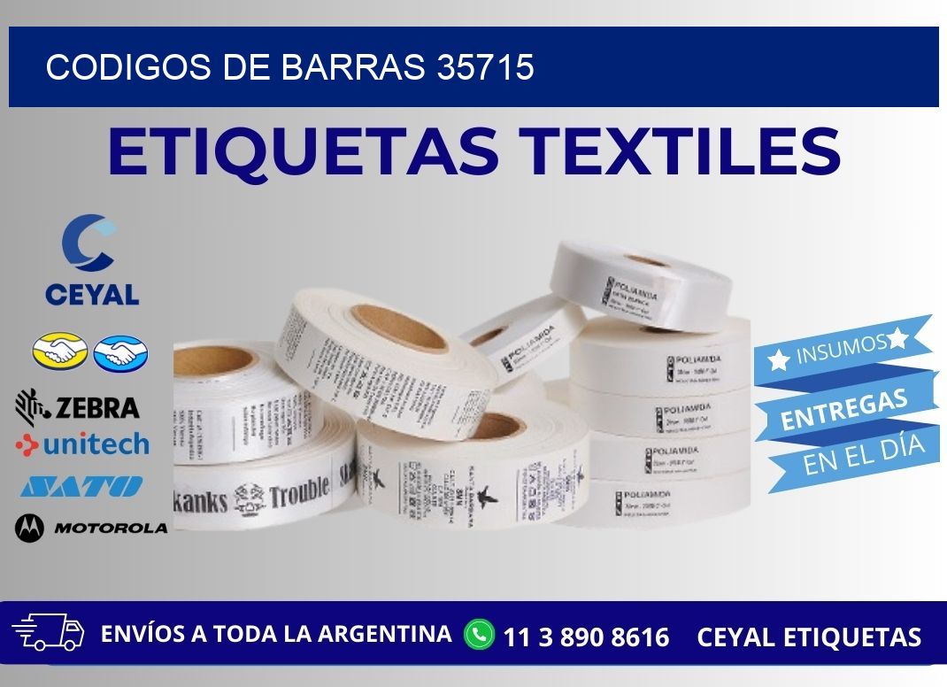 CODIGOS DE BARRAS 35715
