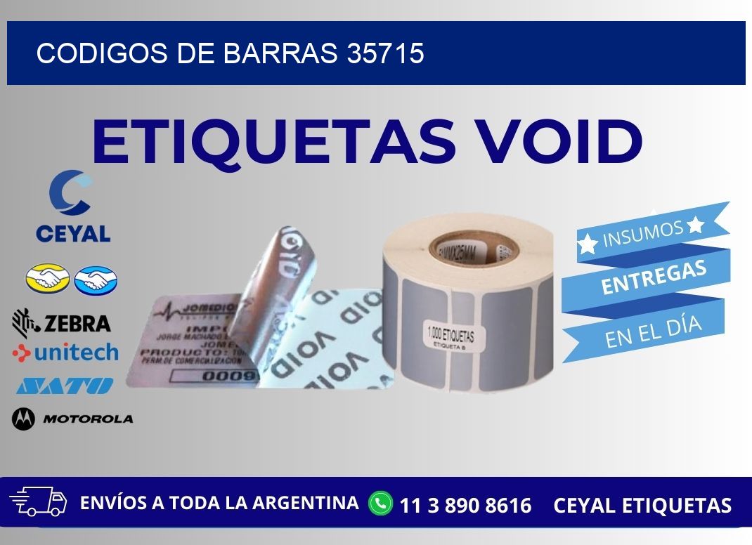 CODIGOS DE BARRAS 35715