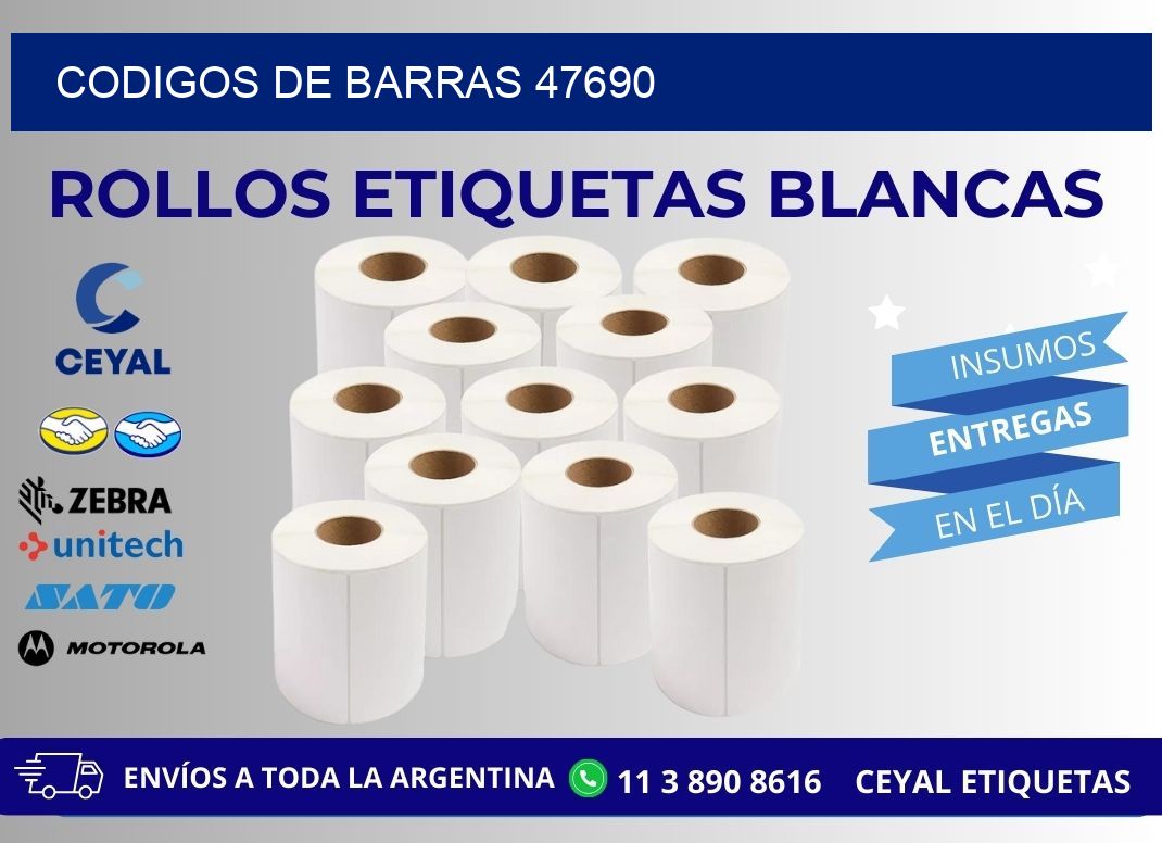 CODIGOS DE BARRAS 47690