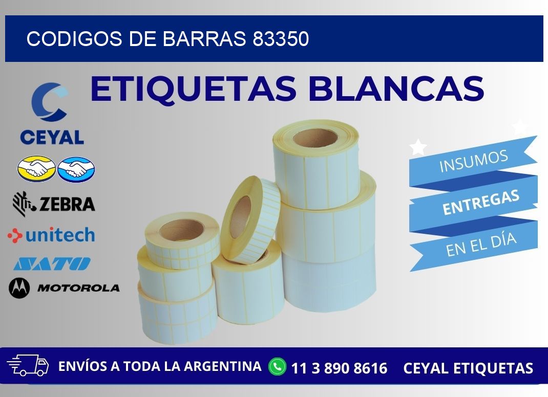 CODIGOS DE BARRAS 83350