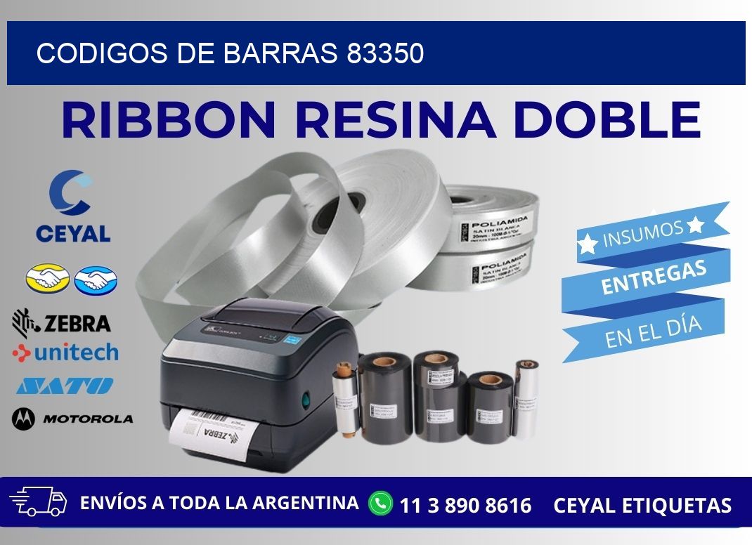 CODIGOS DE BARRAS 83350