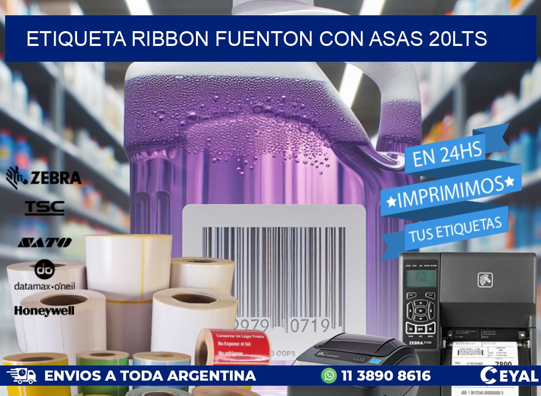 ETIQUETA RIBBON FUENTON CON ASAS 20LTS