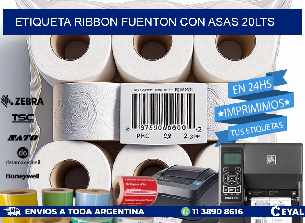 ETIQUETA RIBBON FUENTON CON ASAS 20LTS