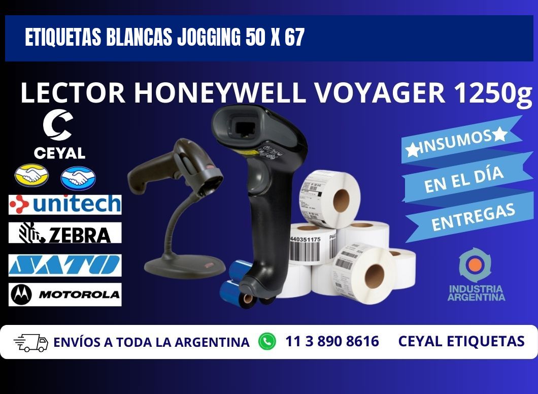 ETIQUETAS BLANCAS JOGGING 50 x 67