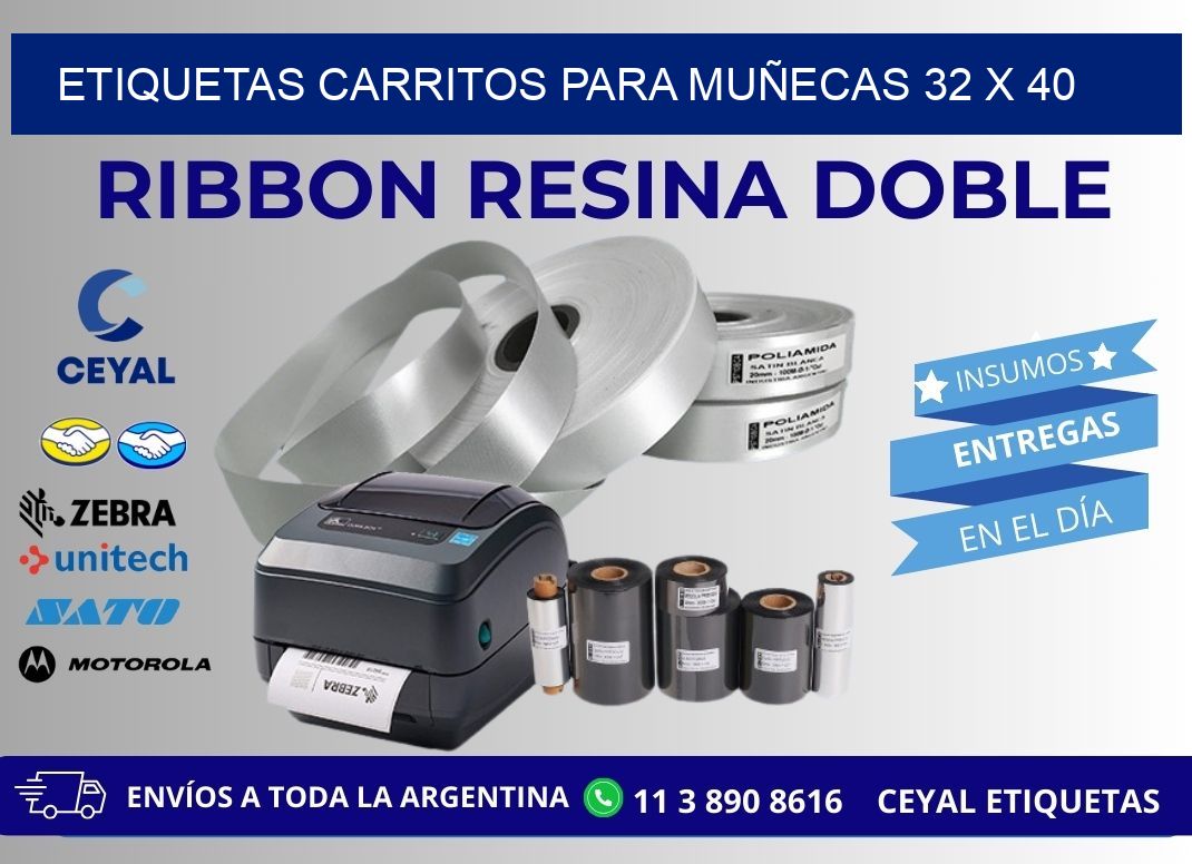 ETIQUETAS CARRITOS PARA MUÑECAS 32 x 40