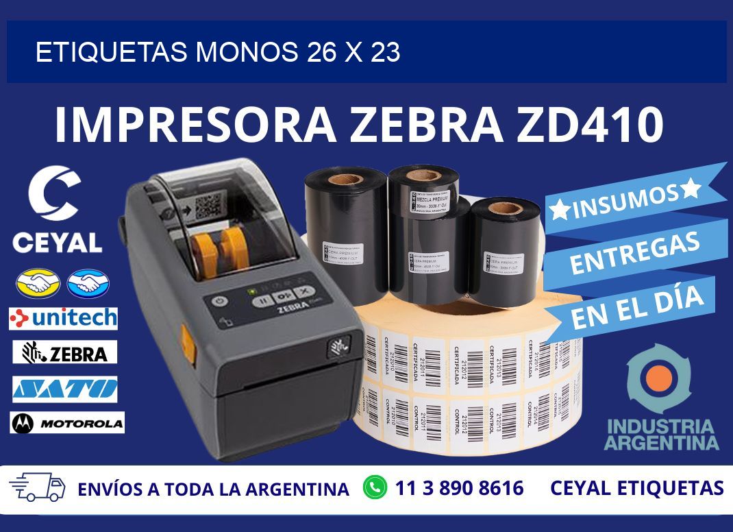 ETIQUETAS MONOS 26 x 23