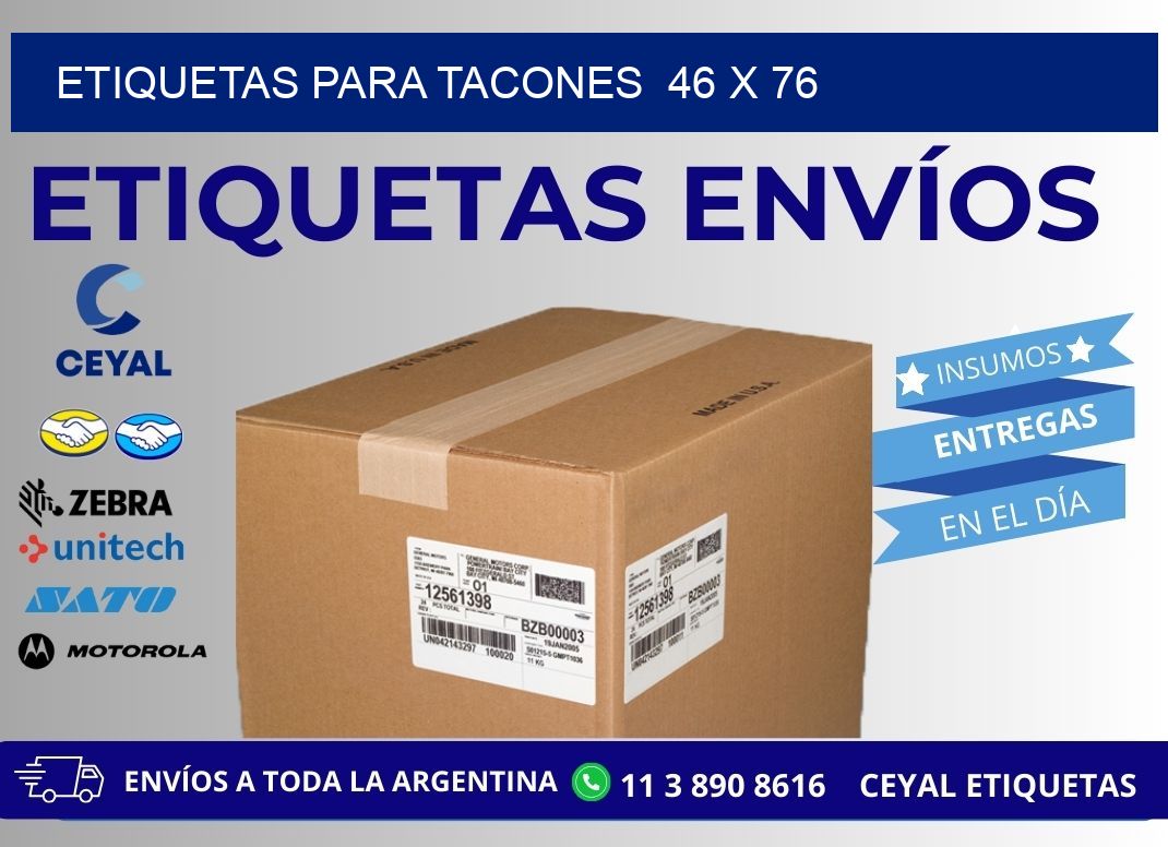 ETIQUETAS PARA TACONES  46 x 76