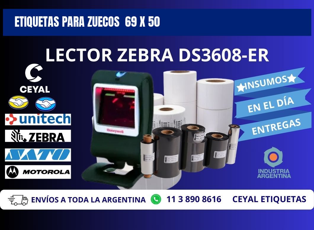 ETIQUETAS PARA ZUECOS  69 x 50