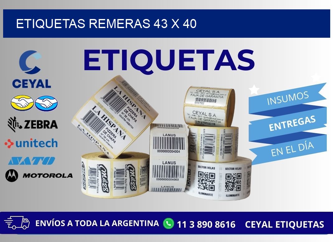 ETIQUETAS REMERAS 43 x 40
