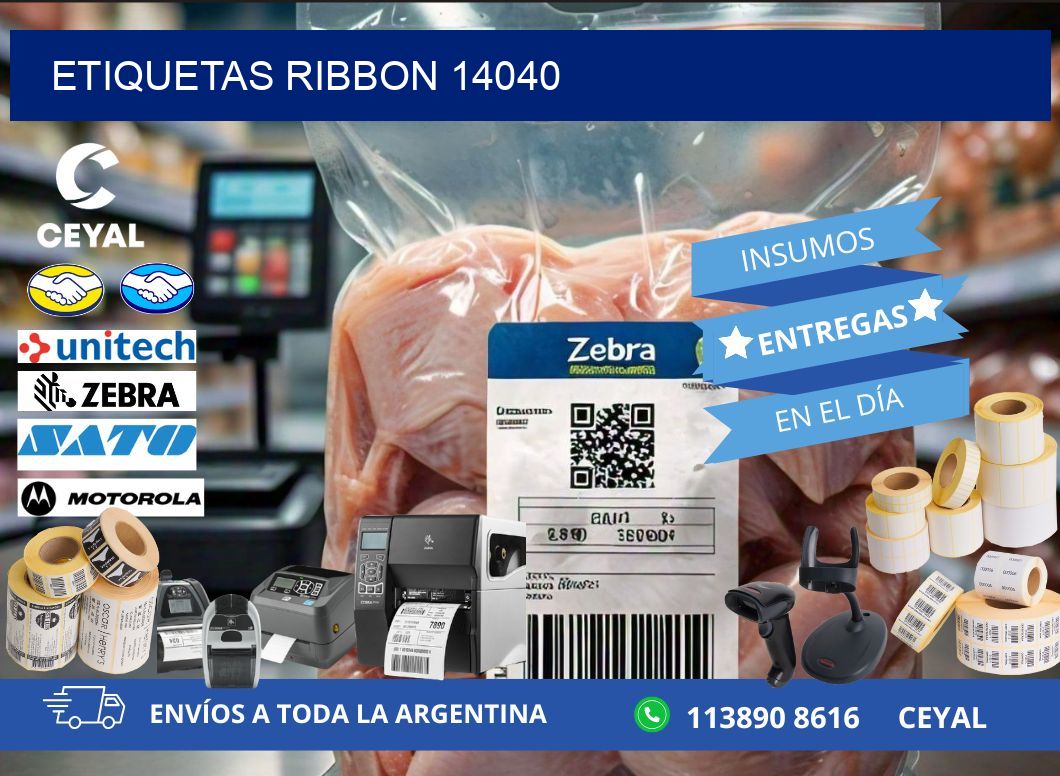 ETIQUETAS RIBBON 14040