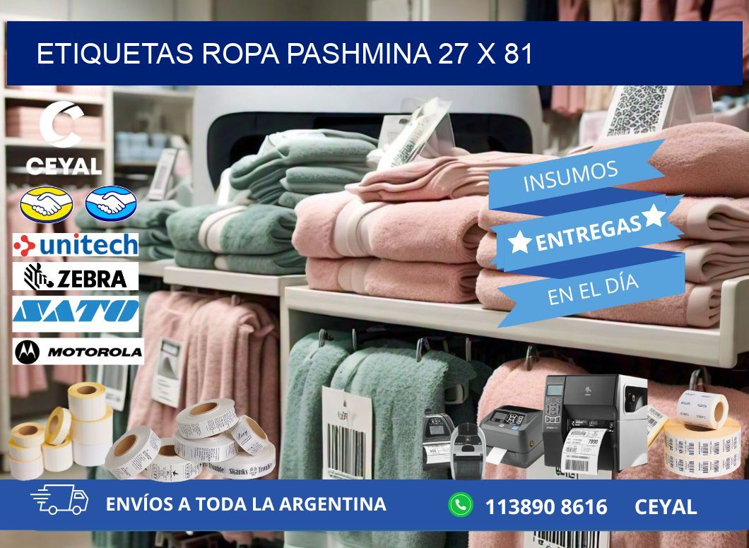 ETIQUETAS ROPA PASHMINA 27 x 81