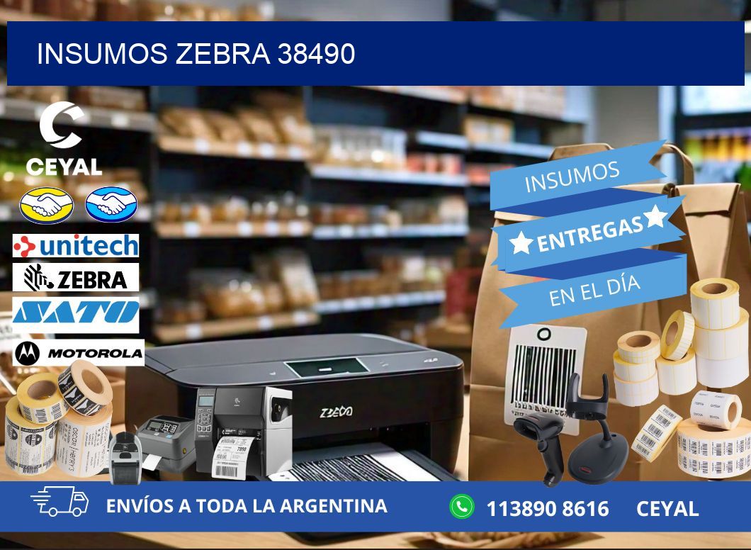 INSUMOS ZEBRA 38490