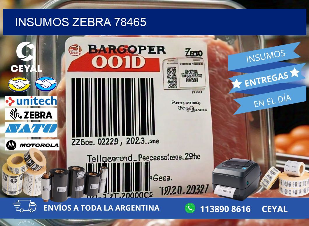 INSUMOS ZEBRA 78465