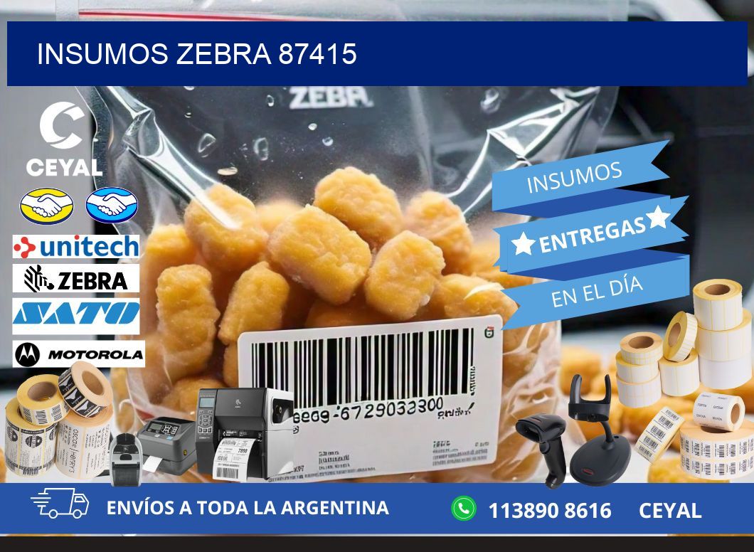 INSUMOS ZEBRA 87415