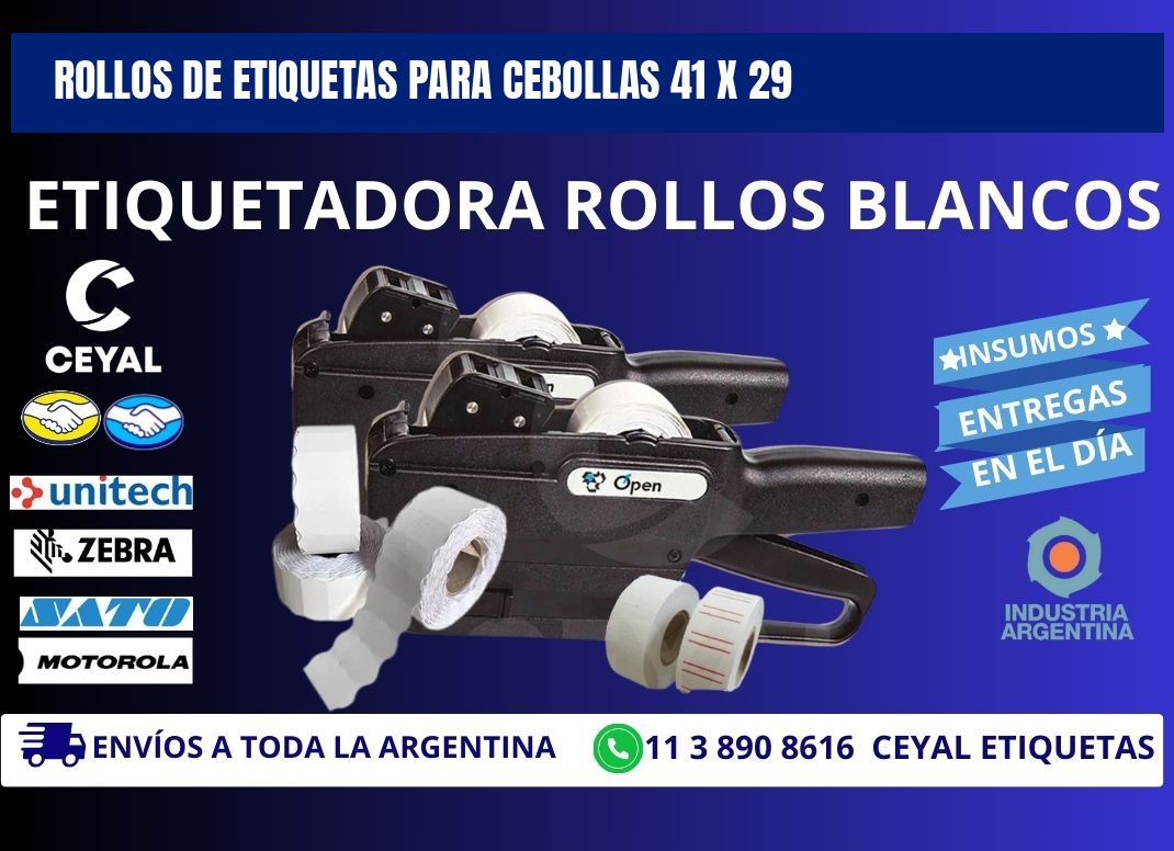 ROLLOS DE ETIQUETAS PARA CEBOLLAS 41 x 29