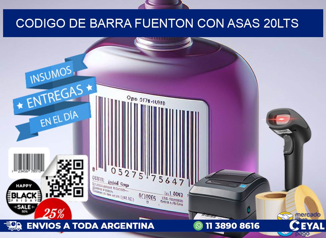 codigo de barra FUENTON CON ASAS 20LTS