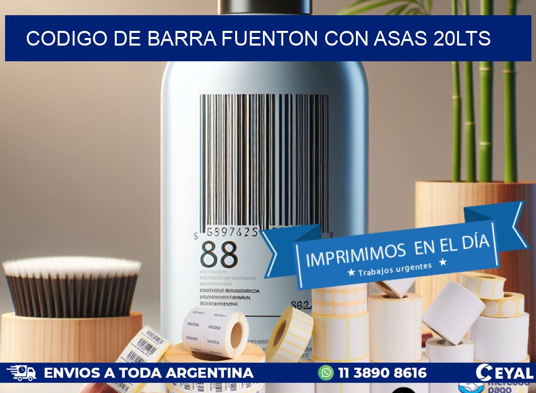 codigo de barra FUENTON CON ASAS 20LTS