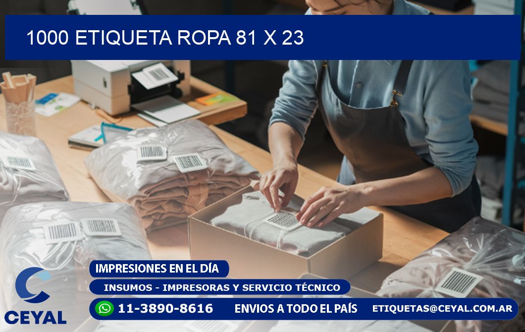 1000 ETIQUETA ROPA 81 x 23
