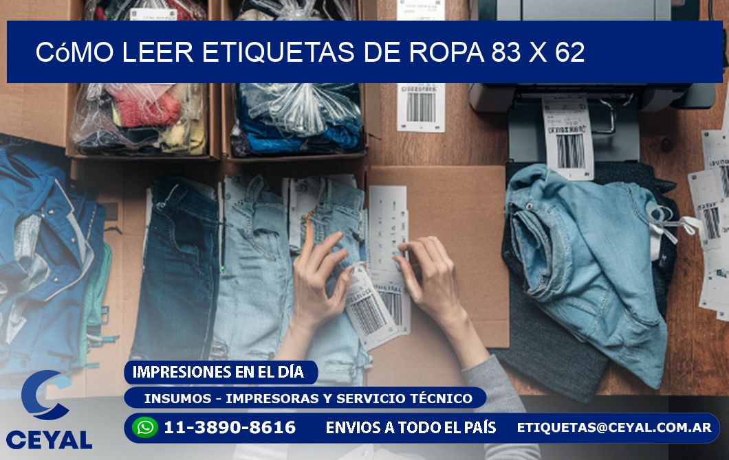 Cómo Leer Etiquetas de Ropa 83 x 62