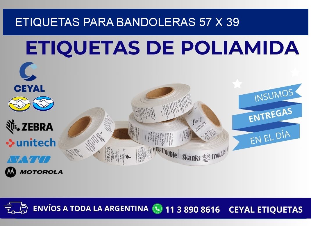 ETIQUETAS PARA BANDOLERAS 57 x 39