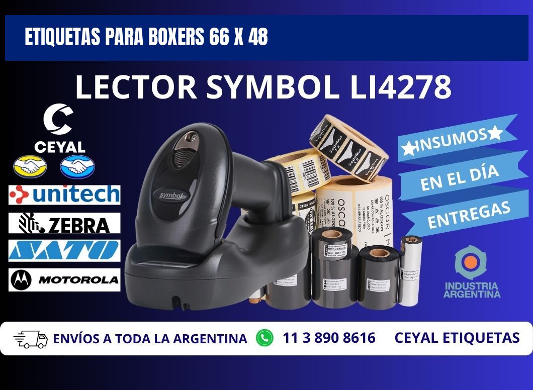 ETIQUETAS PARA BOXERS 66 x 48