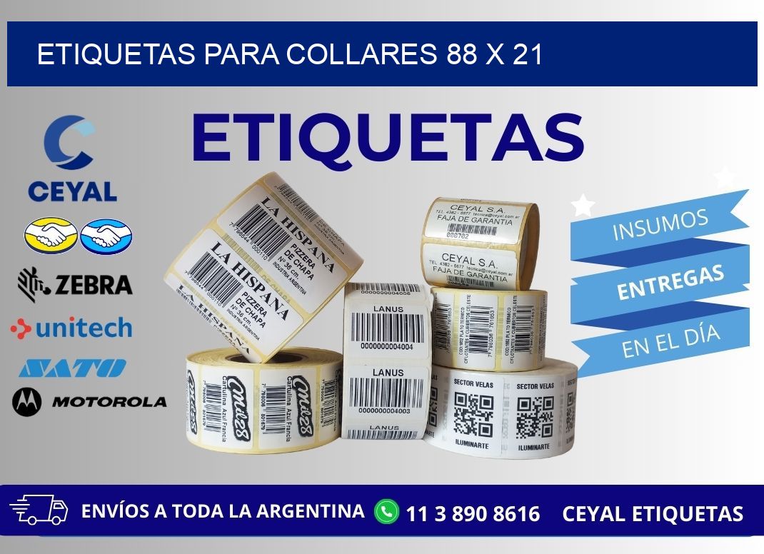ETIQUETAS PARA COLLARES 88 x 21