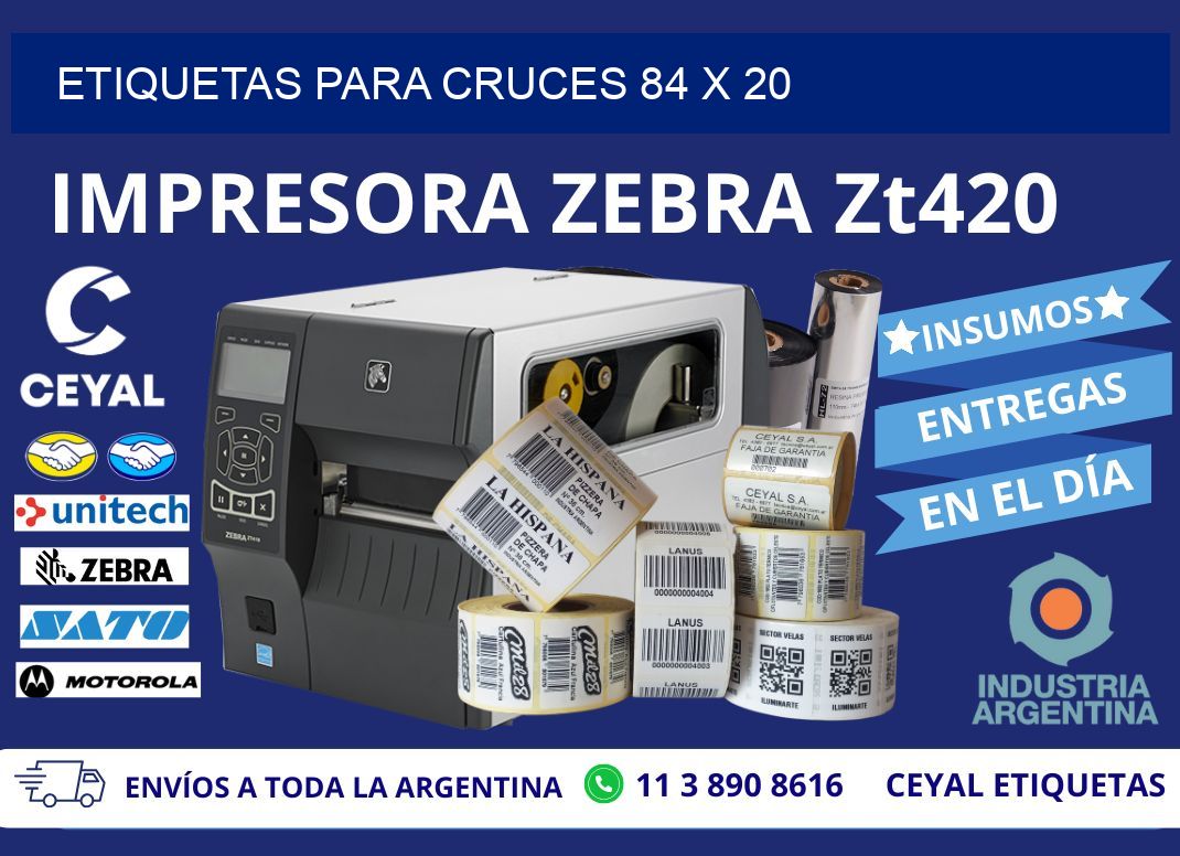 ETIQUETAS PARA CRUCES 84 x 20