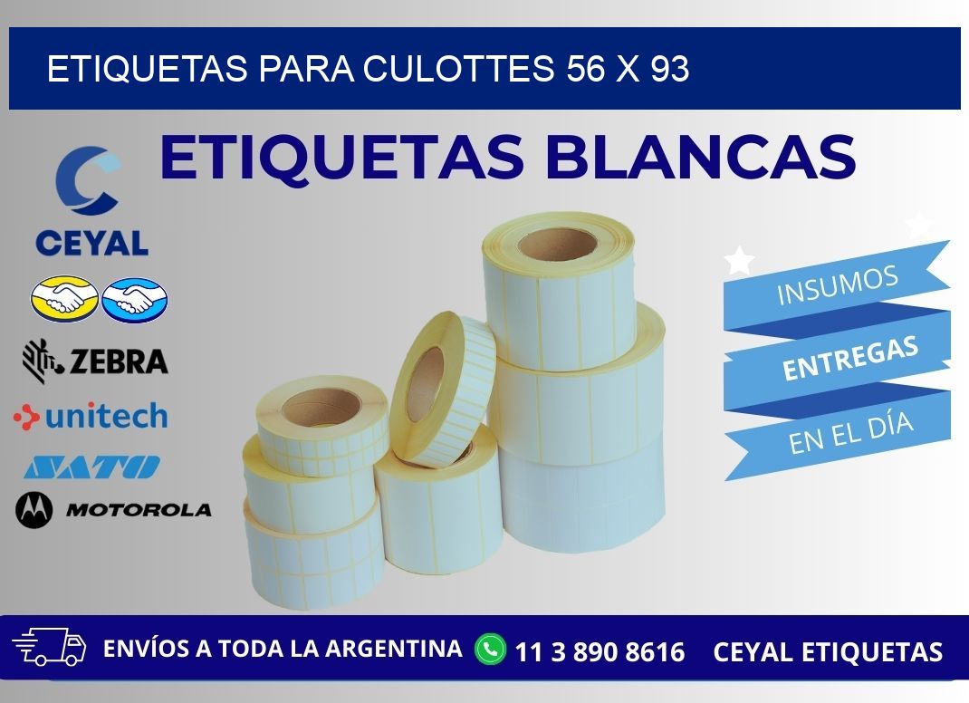 ETIQUETAS PARA CULOTTES 56 x 93