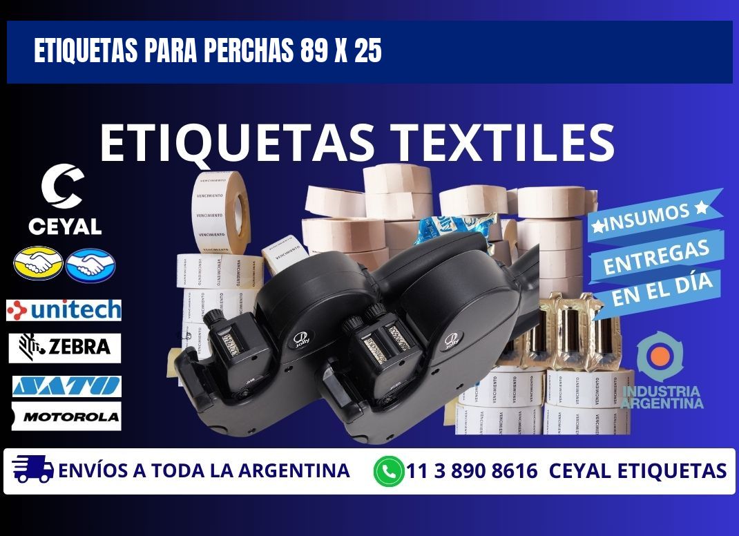 ETIQUETAS PARA PERCHAS 89 x 25