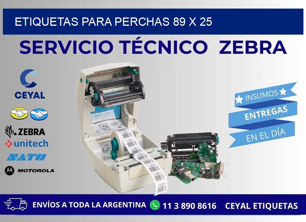 ETIQUETAS PARA PERCHAS 89 x 25