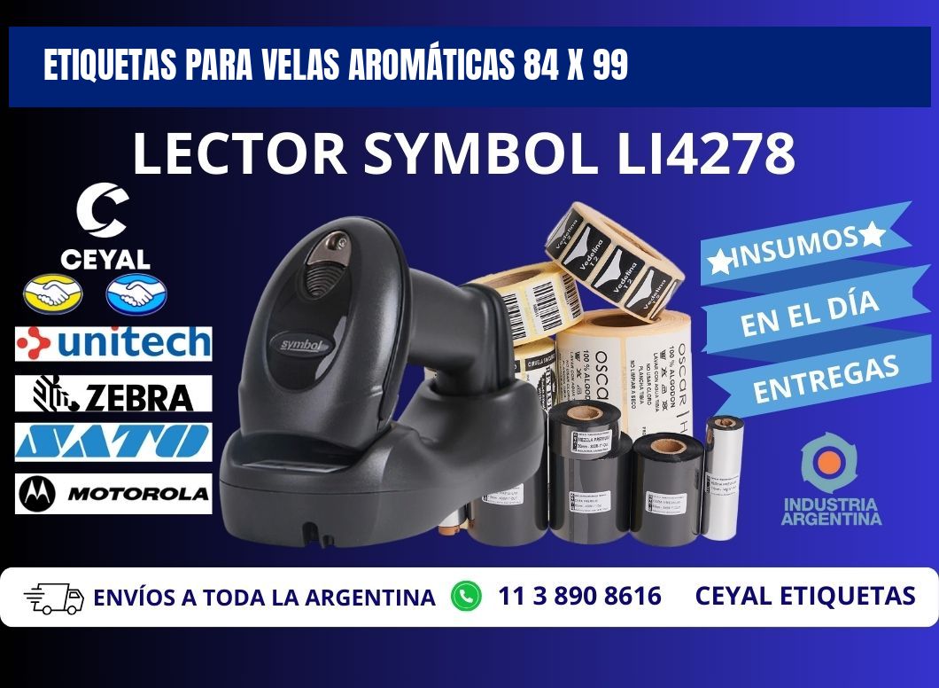 ETIQUETAS PARA VELAS AROMÁTICAS 84 x 99