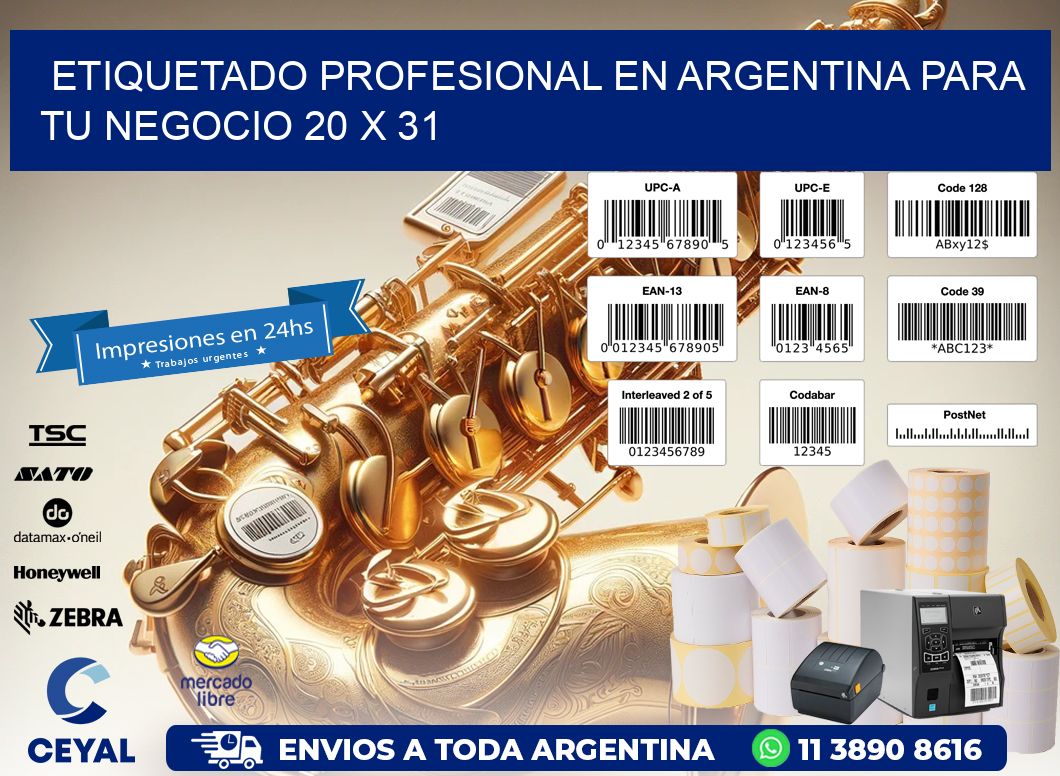 Etiquetado Profesional en Argentina para tu Negocio 20 x 31