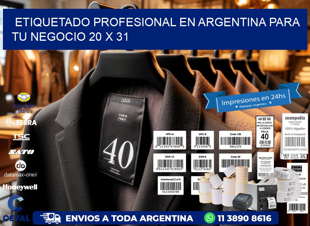 Etiquetado Profesional en Argentina para tu Negocio 20 x 31