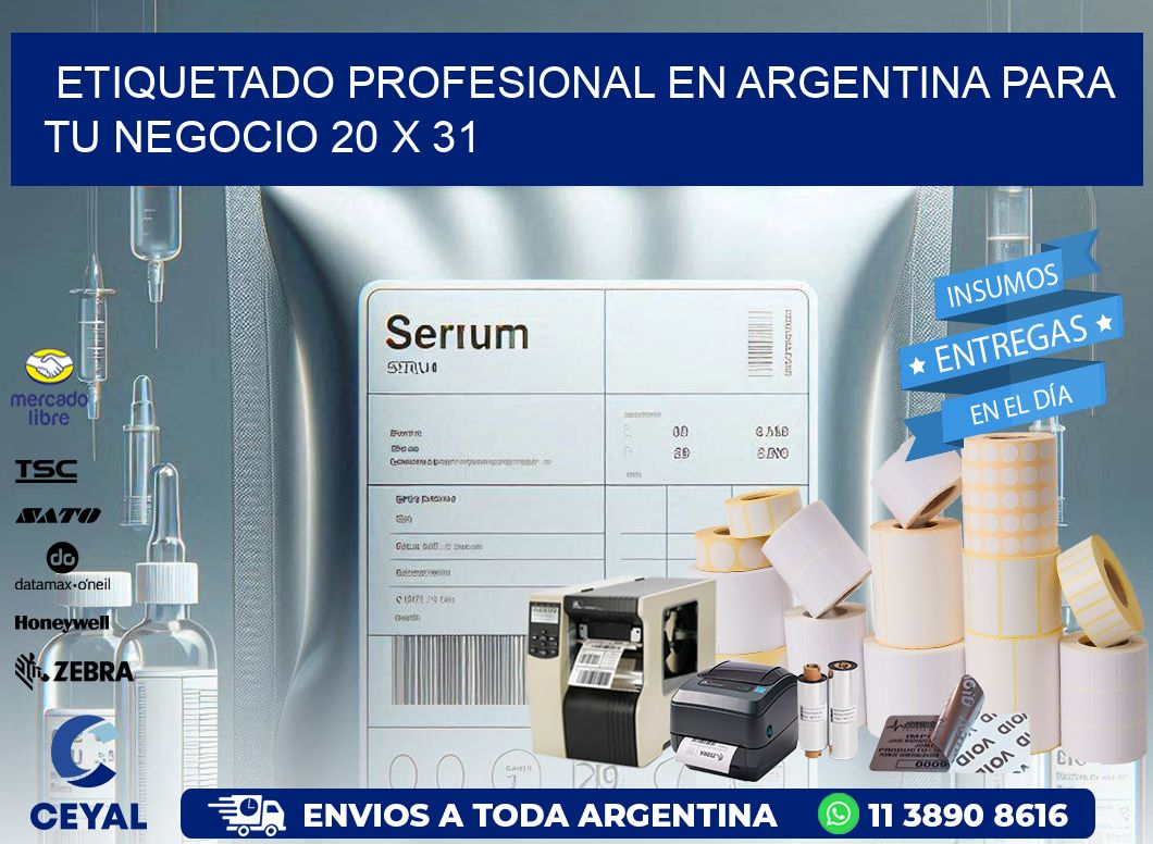 Etiquetado Profesional en Argentina para tu Negocio 20 x 31