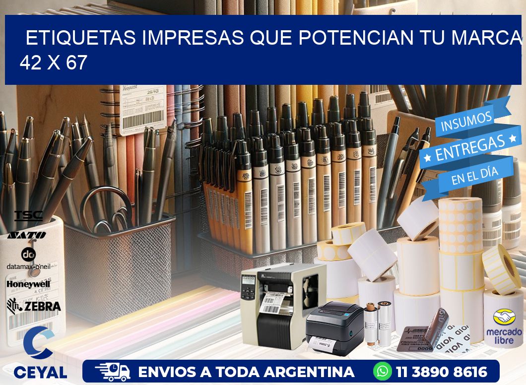 Etiquetas Impresas que Potencian tu Marca 42 x 67