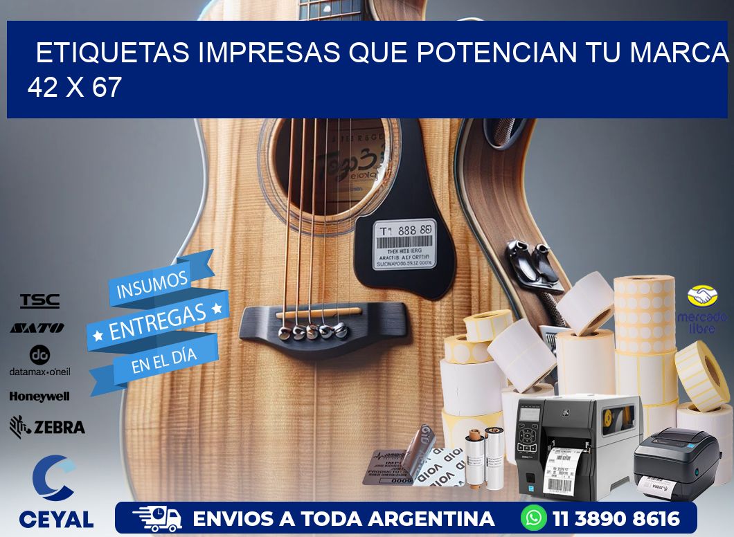 Etiquetas Impresas que Potencian tu Marca 42 x 67