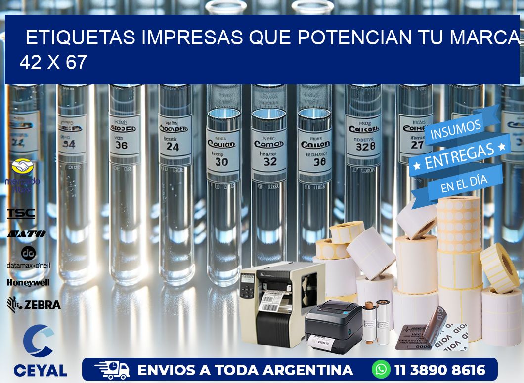 Etiquetas Impresas que Potencian tu Marca 42 x 67