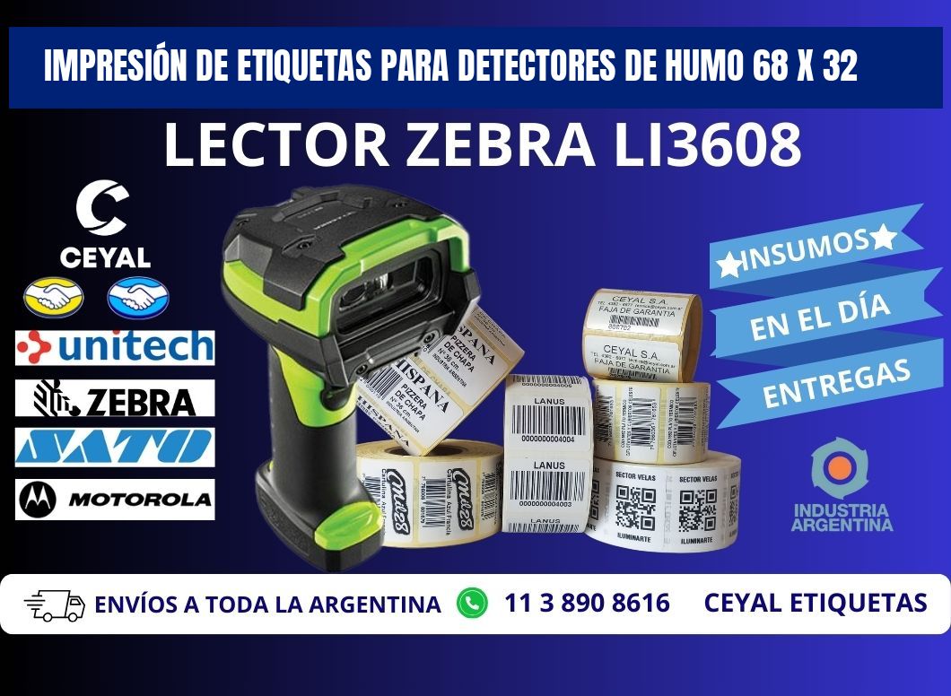 IMPRESIÓN DE ETIQUETAS PARA DETECTORES DE HUMO 68 x 32