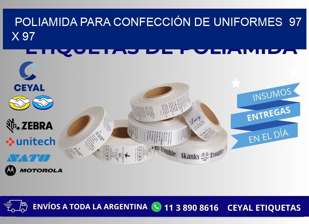 POLIAMIDA PARA CONFECCIÓN DE UNIFORMES  97 x 97