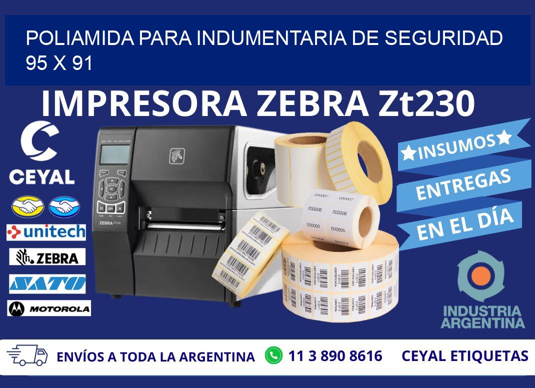 POLIAMIDA PARA INDUMENTARIA DE SEGURIDAD  95 x 91