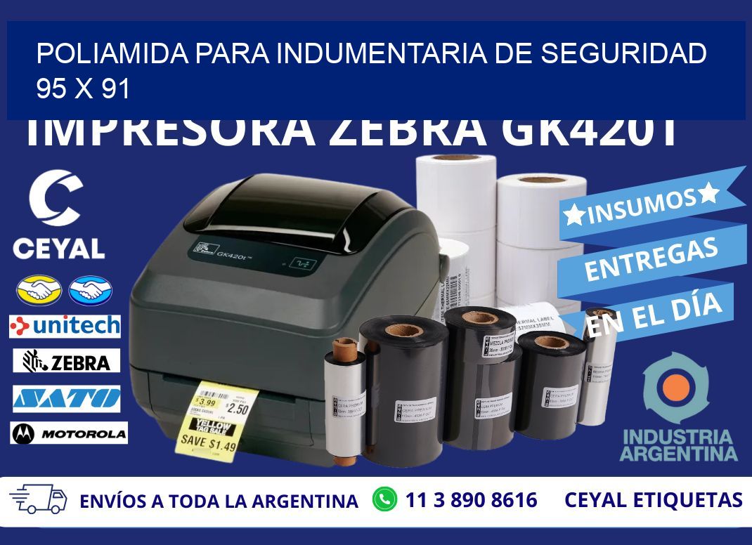 POLIAMIDA PARA INDUMENTARIA DE SEGURIDAD  95 x 91