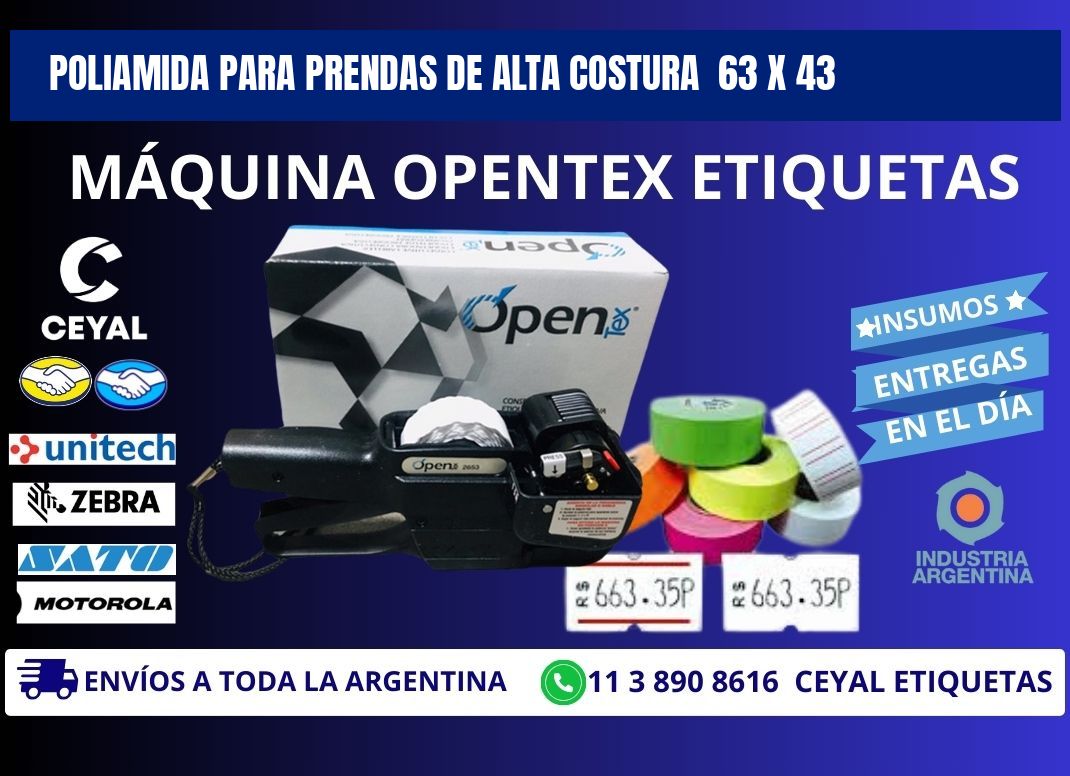 POLIAMIDA PARA PRENDAS DE ALTA COSTURA  63 x 43