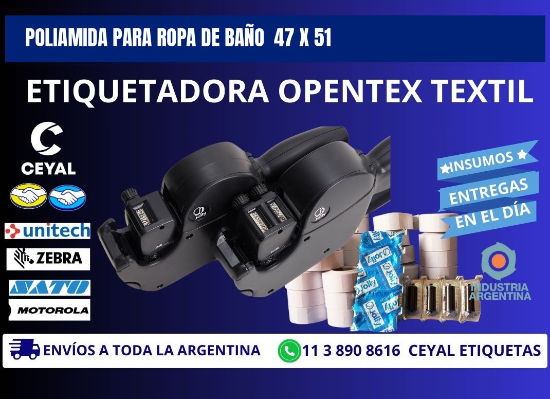 POLIAMIDA PARA ROPA DE BAÑO  47 x 51