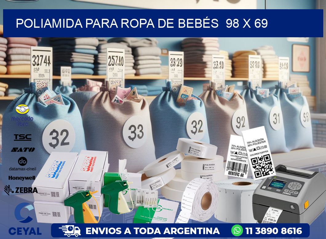 POLIAMIDA PARA ROPA DE BEBÉS  98 x 69