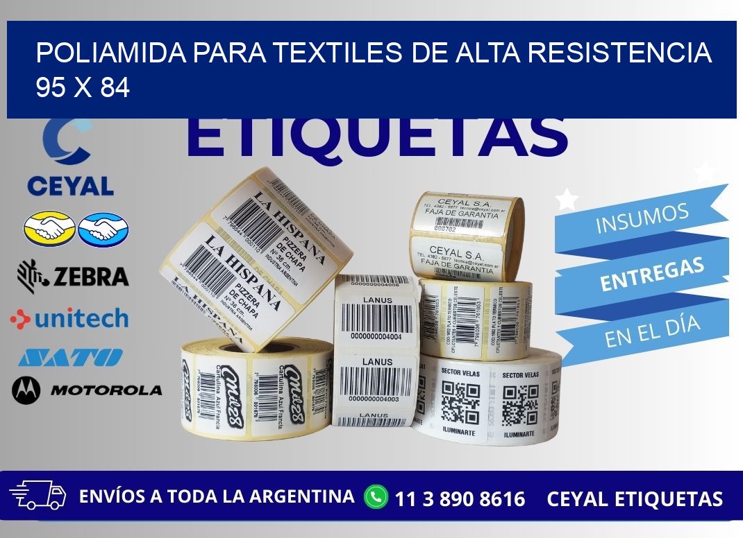 POLIAMIDA PARA TEXTILES DE ALTA RESISTENCIA  95 x 84