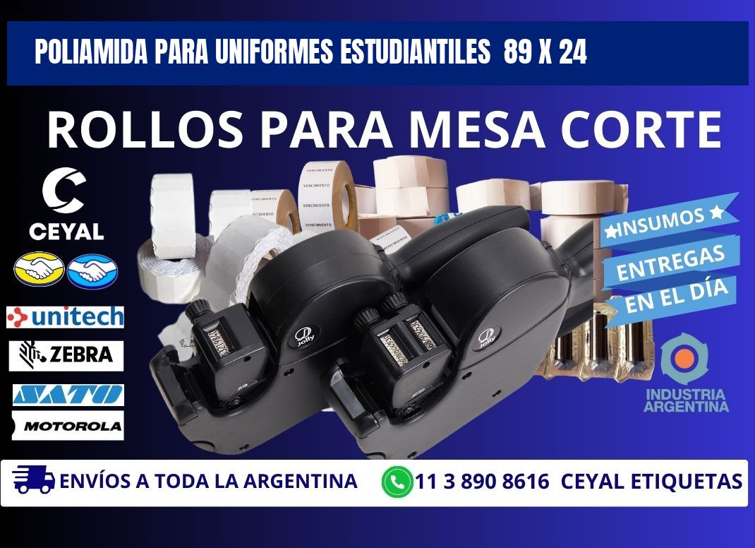 POLIAMIDA PARA UNIFORMES ESTUDIANTILES  89 x 24