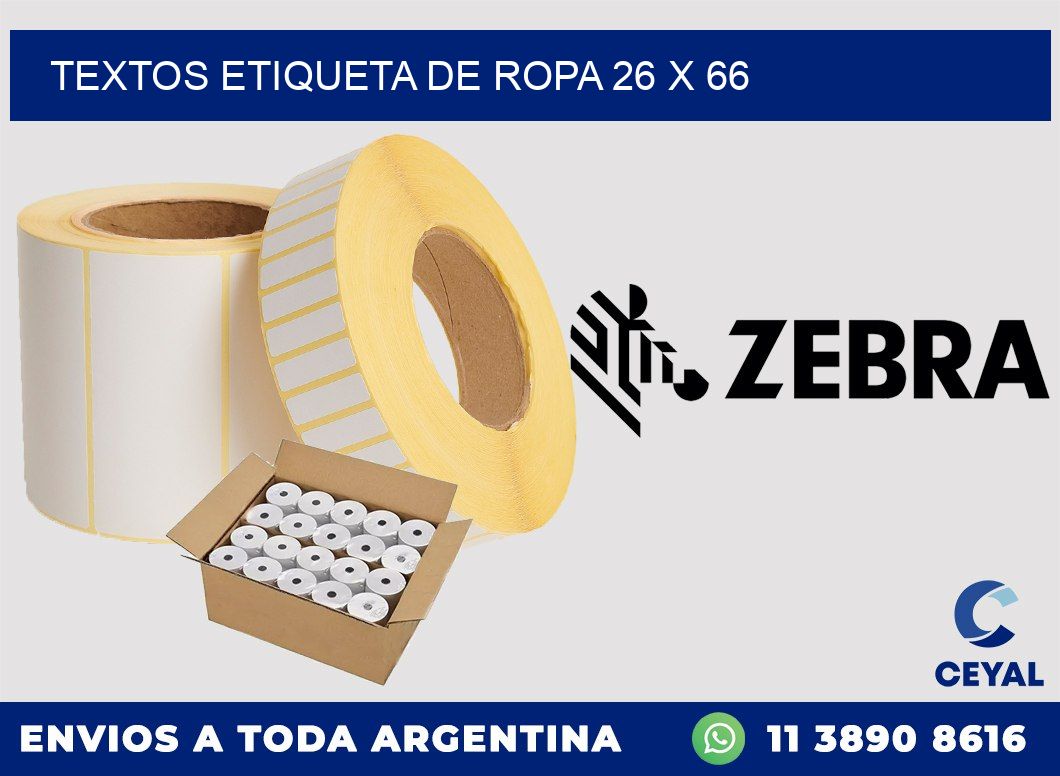 TEXTOS ETIQUETA DE ROPA 26 x 66