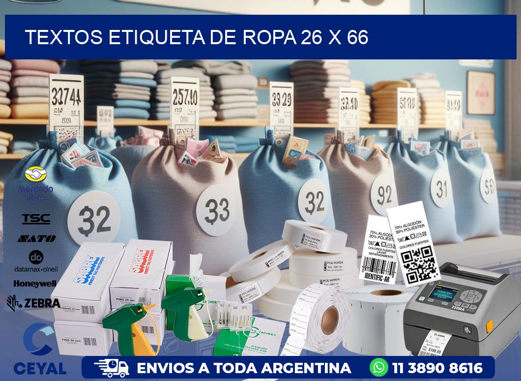 TEXTOS ETIQUETA DE ROPA 26 x 66
