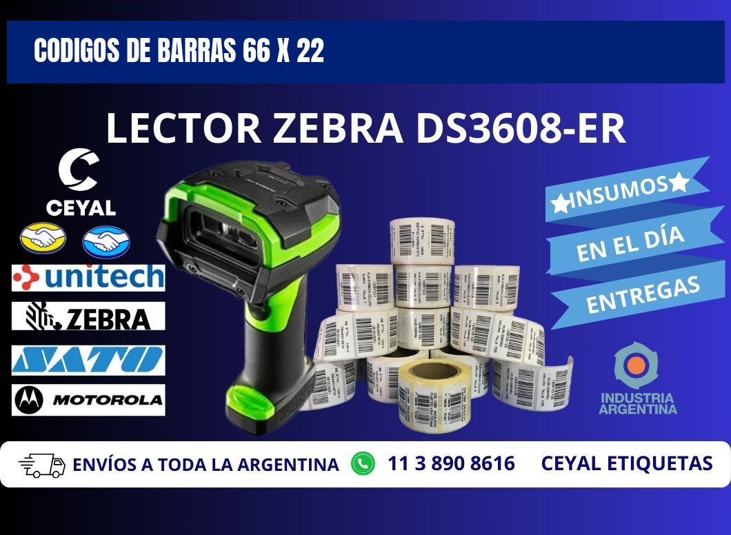 CODIGOS DE BARRAS 66 x 22